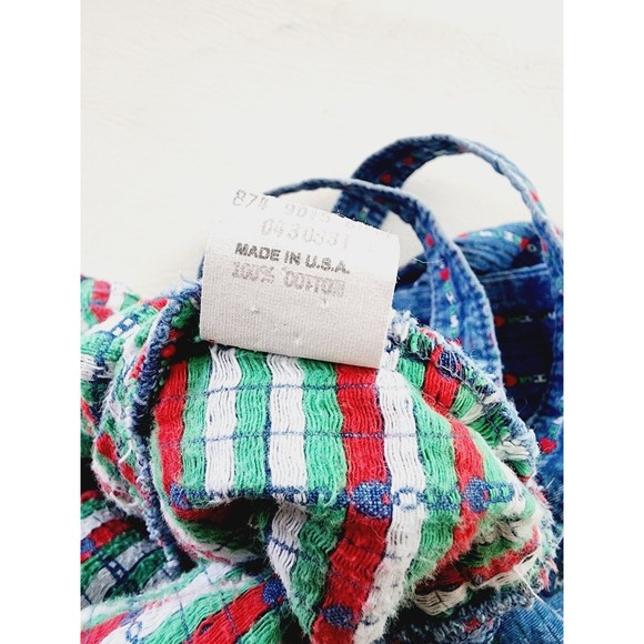 RARE OshKosh B’Gosh Vintage Logo Ruffle Embroidery Spell Out Heart Overalls 3T - Picture 6 of 9